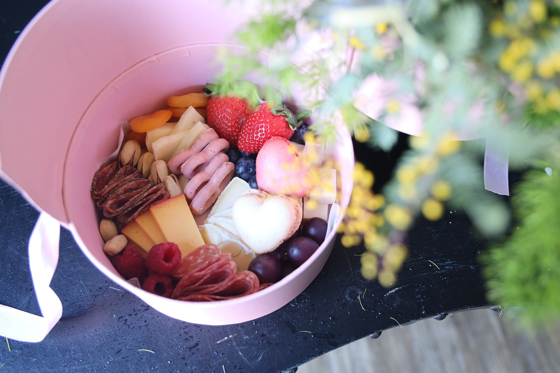 Valentine Flower Charcuterie Gift Set