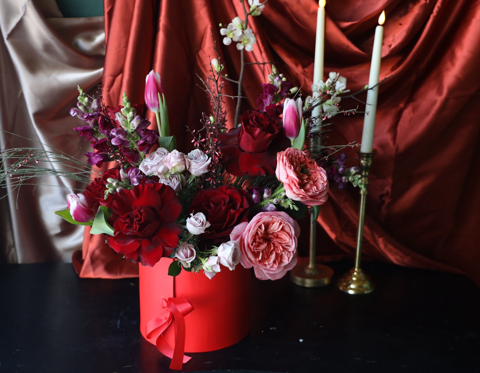 Valentine Flower Charcuterie Gift Set